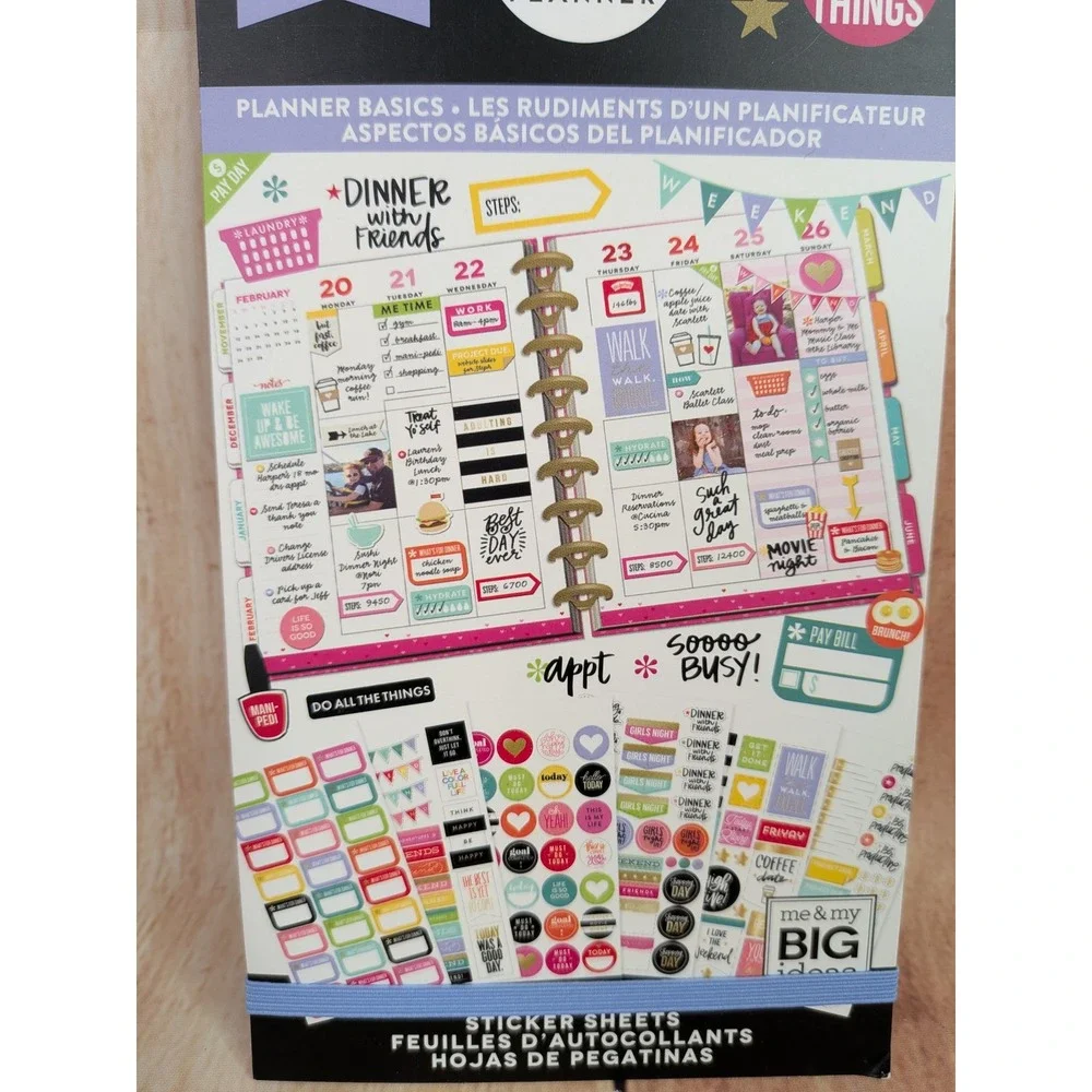 The Happy Planner Get it Done Do All the Things Sticker Book 30 Sheets 1829 Pcs